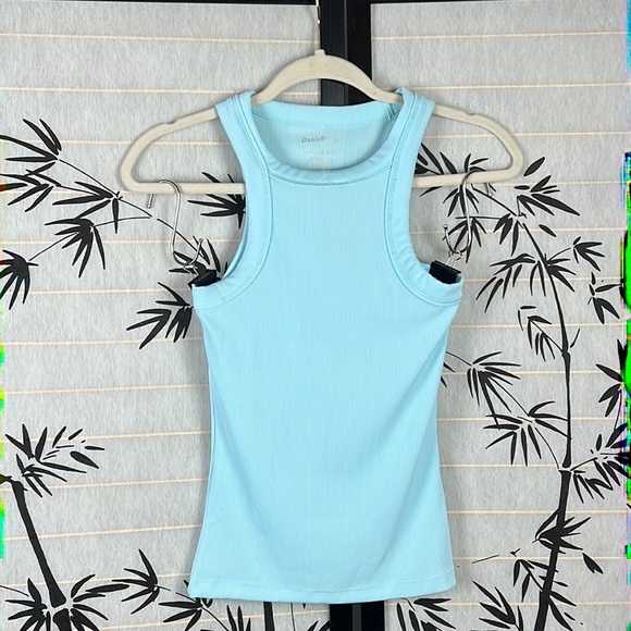Danielle K Studios | Tops | Danielle K Studios Light Blue Rib Body  Sculpting Tank Size Small | Poshmark